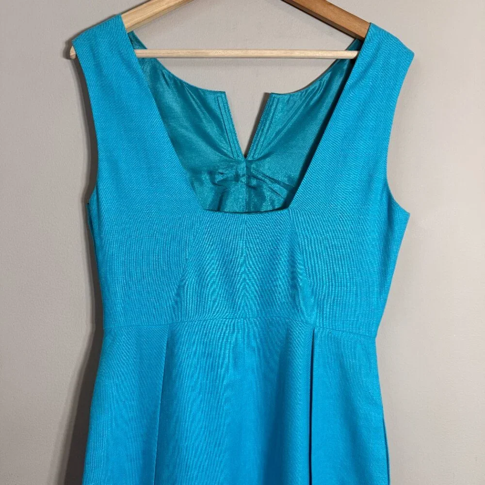 Turquoise/Cerulean Kate Spade Sleeveless Dress